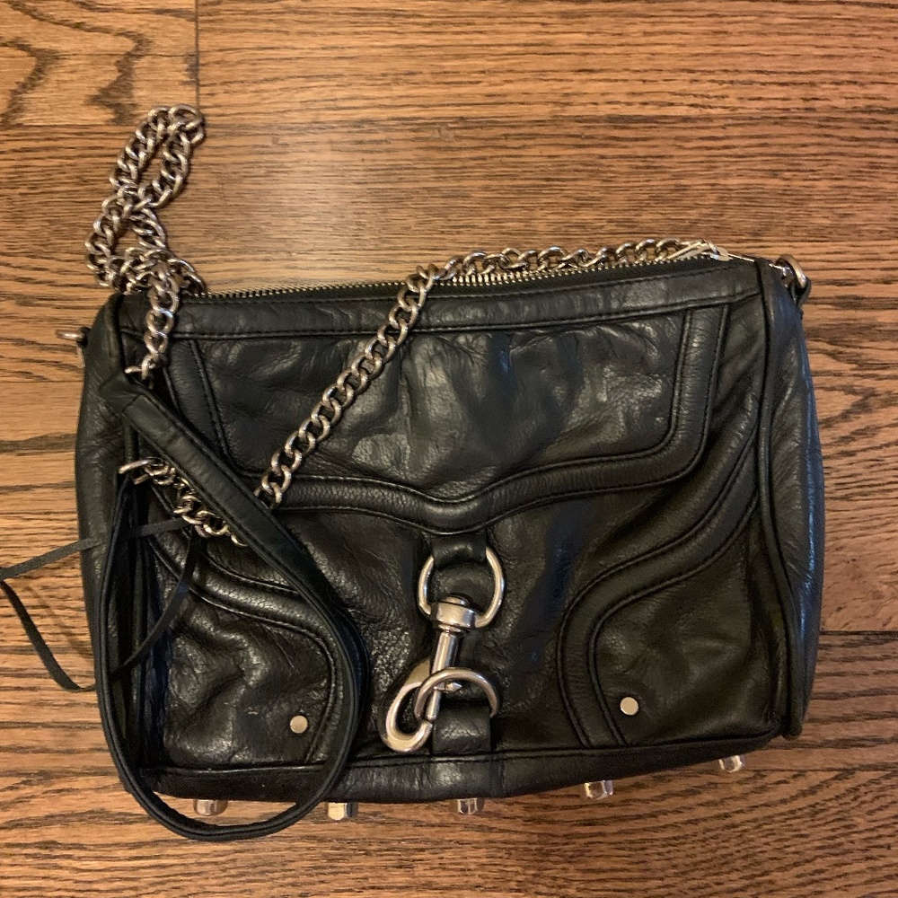 Rebecca Minkoff Black Faux Leather Purse